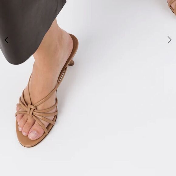 NEW Aeyde Olga Knotted Napa Leather Heel Sandal size 37 - Picture 2 of 11